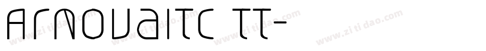 ArnovaITC TT字体转换